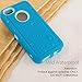 FOGEEK iPhone 5C Case, Dual Layer Anti Slip 360 Full Body Cover Case PC and TPU Shockproof Protective Compatible for Apple iPhone 5C ONLY (Light Blue)