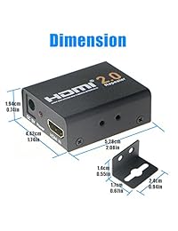 2160P 3d 4 K HDMI repetidor de señal Señal Extender Booster adaptador over HDTV 60 metros Lossless Transmisión