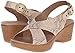 Dansko Women's Jacinda Taupe Snake Wedge Sandal, 40 EU/9.5-10 M US