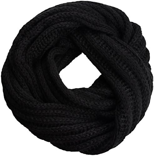 Women's Men Thick Winter Knitted Infinity Circle Loop Scarf