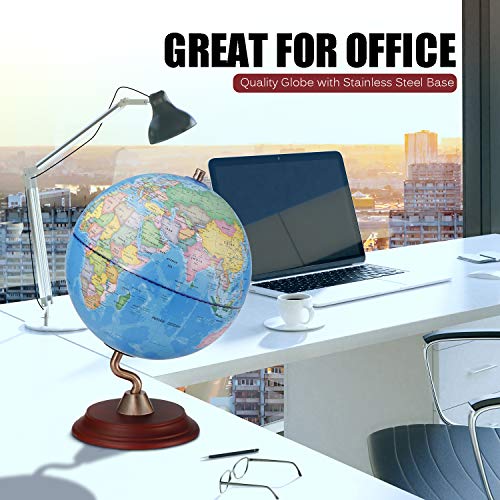 6 World+Globes+Wooden+Stand+Kids