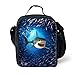 HUGS IDEA Kid's Feral Shark Design Food Bags Neoprene Lunch Bag for Camping