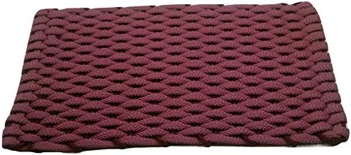 Rockport Rope Doormats 2030332 Indoor and Outdoor Doormats, 20 x 30", Mauve with Wine Insert