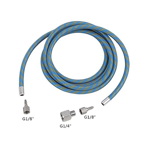 1.8m Airbrush Air Hose,Fy-Light 1/8-1/4 Adapter fitting Coupling Suit for Air bursh Kit