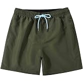 SUNDAY ROSE Mens Swim Trunks with Mesh Lining Quick Dry Swim Shorts Bathing Suit for Men