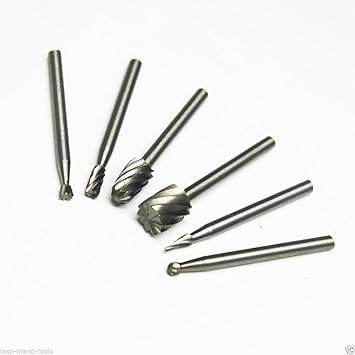 Generic 6PC Woodworking Tools Drill HSS bit Set Wood Carving Tools Drill Burr Tools for Woodworking Diamond Glass Drill bits