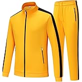 Feiairuike Men's Tracksuits 2 Piece Outfits Sweatsuits for Men Long Sleeve Track suits Athletic Full Zip Active Sports Sets