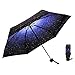 Ke.movan Travel Compact Umbrella Windproof Mini Sun & Rain Umbrella Ultra Light Parasol - Fits Men & Women, Gift Choice (Sky)