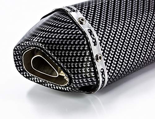 Soosee Motorcycle Slip on Exhaust system With Muffler Fit For Kawasaki ninja 250 ninja 300 2008-2017 - Thumbnail 5