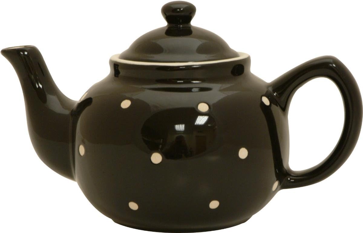 Price & Kensington Polka Dot Blk Teapot Amazon.co.uk Kitchen & Home