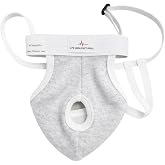 AT Surgical Scrotal Suspensory Support with Leg Straps Adjustable Elastic Waist Band, Stability and Protection, Ergonomic Design - Model 4105