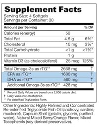 Physician Recommended Nutriceuticals PRN aceite de pescado con Omega-3,...