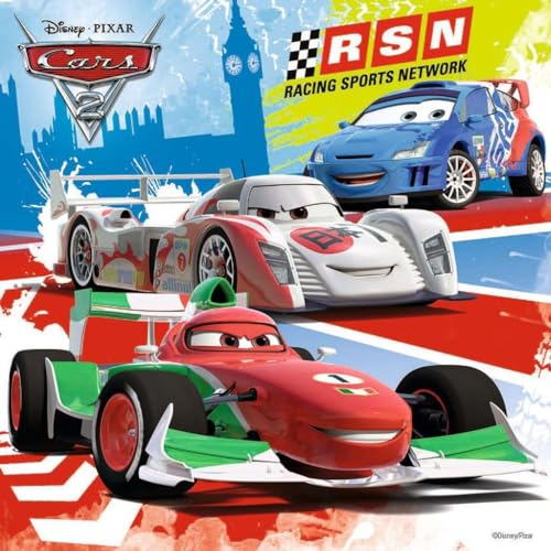 Ravensburger - Disney Cars: Worldwide Racing Fun - 49 Piece Jigsaw Puzzle 3 Pack Set - Lightning McQueen and More - Larger Pieces - Premium Quality - Ideal Gift - Screen-Free Fun - Children Age 5+