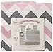 My Baby Sam Chevron Curtain Valance, Pink/Gray