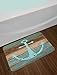 Ambesonne Anchor Bath Mat, Timeworn Marine on Weathered Wooden Planks Rustic Nautical Theme Pattern, Plush Bathroom Decor Mat with Non Slip Backing, 30.2