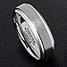 Tungsten Ring Mens Wedding Band 4mm/6mm/8mm Black/Rose Gold Plated Matte Finish Brushed Polish/Beveled/Edge Comfort Fit