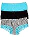 Body Embrace 6 Pack Women's Cotton Spandex Hipsters in Plus Sizes