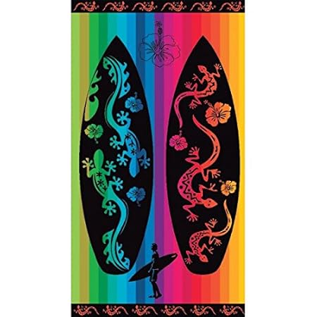 Serviette De Plage Planches De Surf Et Margouilla Multicolor 90 X 170