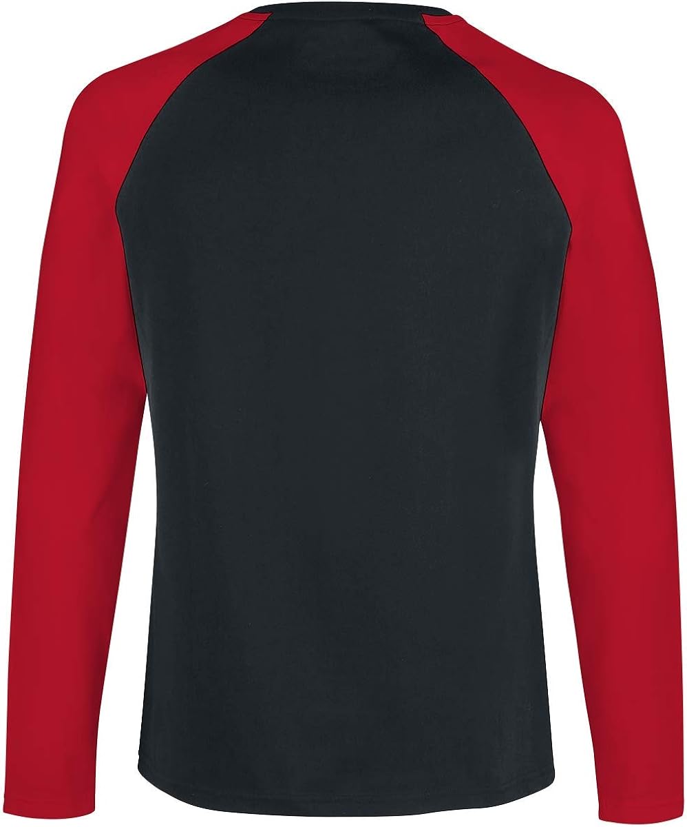 red sleeve raglan