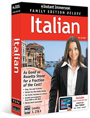 Learn Italian: Instant Immersion Family Edition Language Software Set  - 2016 Edition