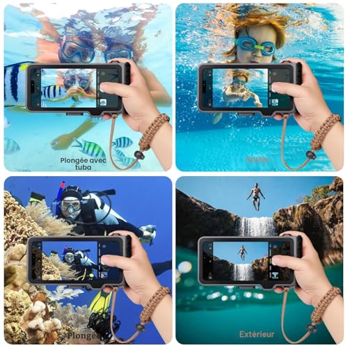 ZLiME Professional Diving Phone Case Pouch Waterproof Smartphone, IPX8 Waterproof Phone Pouch Underwater Protective Case for iPhone 16e 16 Pro Samsung S25 S24