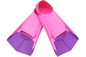 Fadgesy Swimming Training Fins,Comfortable Silicone Flippers for Swimming and Diving,Size Suitable Kids Girls Boys Adult