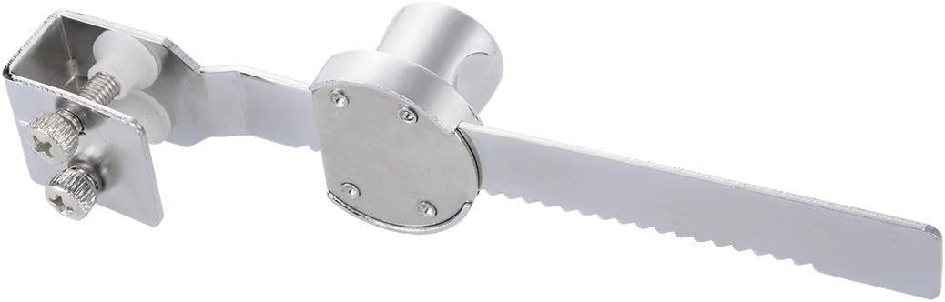 sourcing map Sliding Glass Door Showcase Window Ratchet Lock 2PCS, 144mm Long Zinc Alloy Chrome Finish, Keyed Alike - Image 4