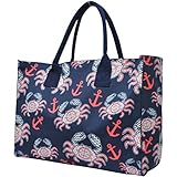 Ocean Themed NGIL Large Canvas Overnight Bag