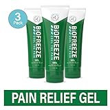 Biofreeze Pain Relief Gel for Arthritis, 4 oz. Tubes, Pack of 3, Cooling Topical Analgesic, Fast Acting Cold Pain Reliever for Muscle, Joint, & Back Pain, Works Like Pain Relief Cream, Original Green