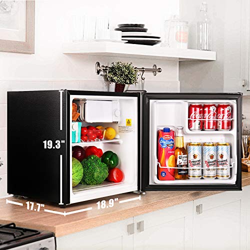 Mini Fridge, TACKLIFE Small fridge 1.6 Cu.Ft 37dB, Energy Star, 5