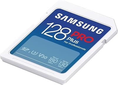 Samsung PRO Plus 128GB SD Card UHS-I U3 4K UHD 180MB/s Read 130MB/s Write Camera
