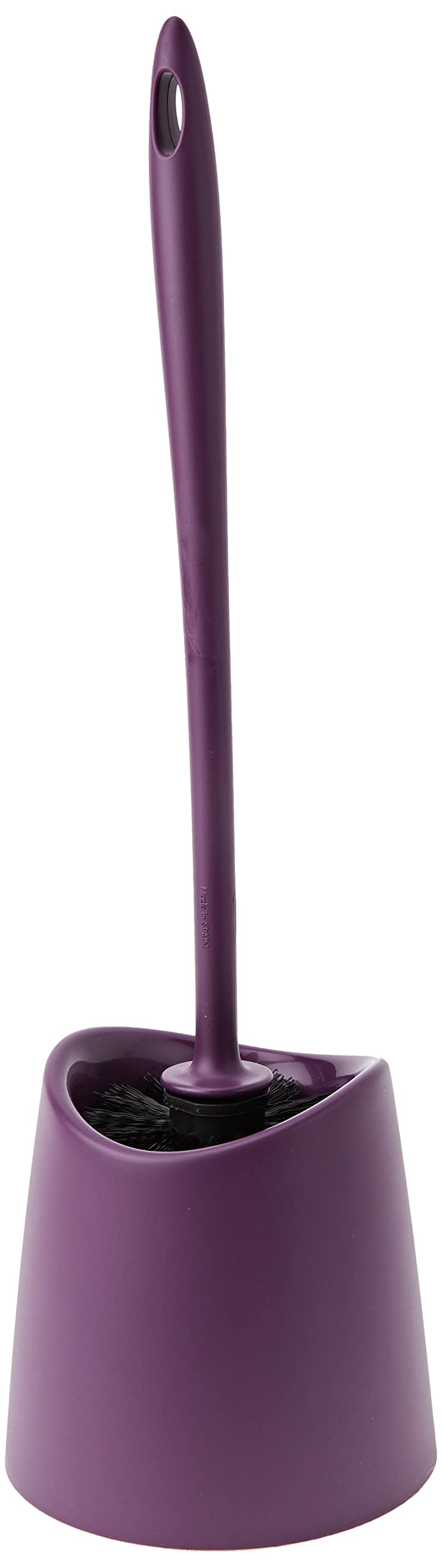 TATAY Toilet Brush | Durable Materials | Modern Design | Fixed and Long-Lasting Brush for Hygienic Cleaning | Multiple Bathroom Brush Colors | Made in Spain | 12 x 12 x 38 cm – Purple