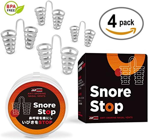 Anti Snoring Nose Vents - Snore Stopper Solution - Set of 4 Nasal Dilators - Natural Stop Snoring Devices - Reduce Snoring - Enhance Sleep