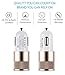 iCASEIT Car Charger 4.8A 24W USB 2 Port Quick Charge for iPhone 7 7s Plus 6 6s Plus 5s iPad Pro Mini Galaxy S7 S6 Edge S5 S4 Huawei HTC & more with 5V input - GOLD