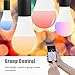 LOHAS Smart Bulb A21 Light, WiFi Control LED Bulbs Color Changing, 100W-150W Equivalent Smart Lighting, E26 Base, RGBW LED, Decorative Lights for Cafe, Bar, Bedroom, Compatible with Alexa