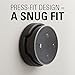 Sanus Wall Mount for Amazon Echo Dot (Black) - Works On Walls Or Ceilings - Easily Attach Low-Profile Design to Any Surface - Designed to Avoid Sound Interference for Echo Dot 2nd Generation