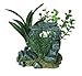 Exotic Environments Rock Arch with Plants Aquarium Ornament, Small