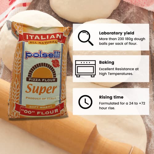 SUPER, Tipo 00 double Zero Flour, for Pizza, Bread, Pastas, and more