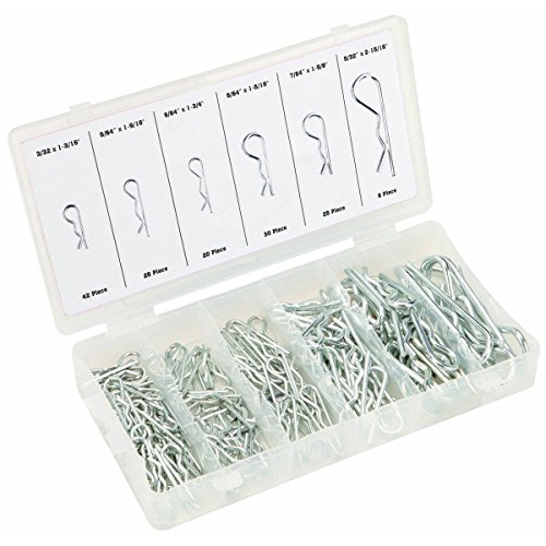 Power Auto Hitch Pin Clip Assortment & Cotter Pin Value Assortment 705pcs - DIY Trailer Pin, Hair Pin - Set Of Hitch & Cotter Keys - Fasteners Clips To Repair Equipment, Lawn Mower, Small Engine, Cars