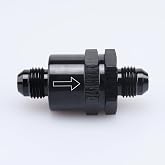 AC PERFORMANCE -6 AN Non Return One Way Inline Check Valve Fitting Aluminum Black