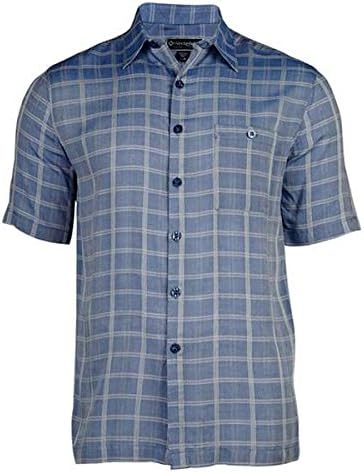 Weekender - Maro Reef, Indigo Colored Matched Pocket, Square Hem Casual Shirt