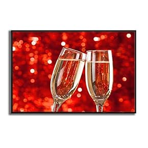 Framed Wine Cups Home Artwork for Living Room Bedroom