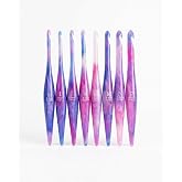 Furls Crochet Hook, Limited Edition Cotton Candy Swirl Streamline Resin, Ergonomic Handle Crochet Hooks 7" (K - 6.50MM)