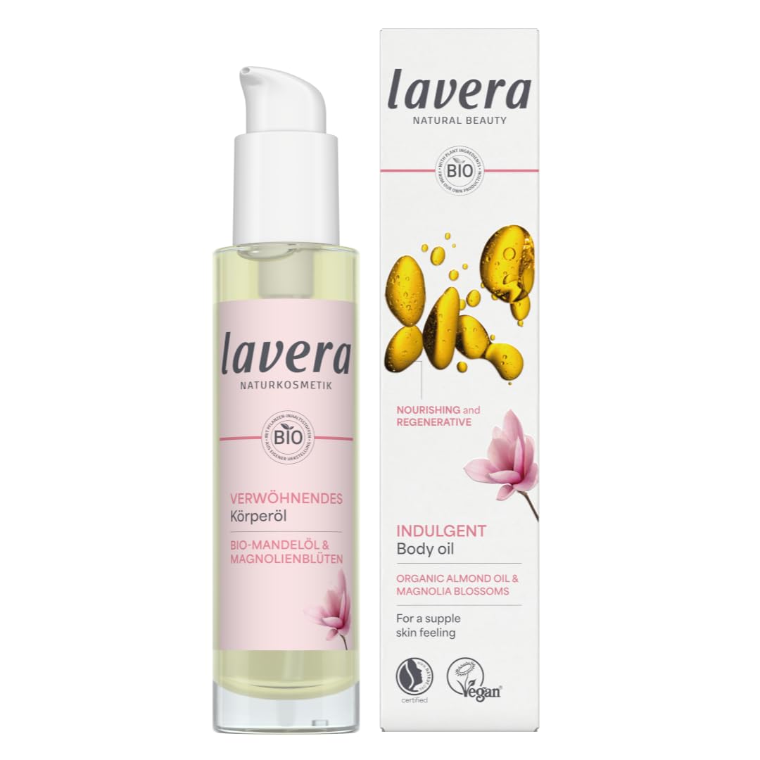 lavera Indulgent body oil - smooth skin feeling - regenerating & moisturising - vegan - natural cosmetics - 100 ml
