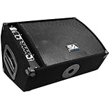 Seismic Audio FL-10MP-PW Premium Powered 2-Way 10-Inch Active Floor/Stage Monitor with Titanium Horn