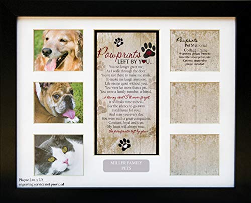 4 Memorial+Collage+Frame+Sympathy+Pawprints