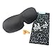 Kinzi™ DreamWeave Contoured Sleep Mask - Includes Carrying Pouch and Ear Plugs - for Travel, Shift Work, and Meditation