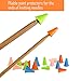 Biging 62 Pieces Knitting Needles Set with Bamboo Knitting Needles (18 Sizes from 2mm to 10mm) and Knitting Needle Point Protectors and Knitting Crotchet Locking Stitch Markers