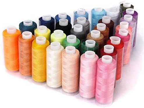 VAESKY 250 Yards Sewing Thread Cord Spools Assorted Set of 30