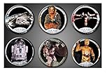 Original Star Wars Magnets Fridge Set of 6 1 inch